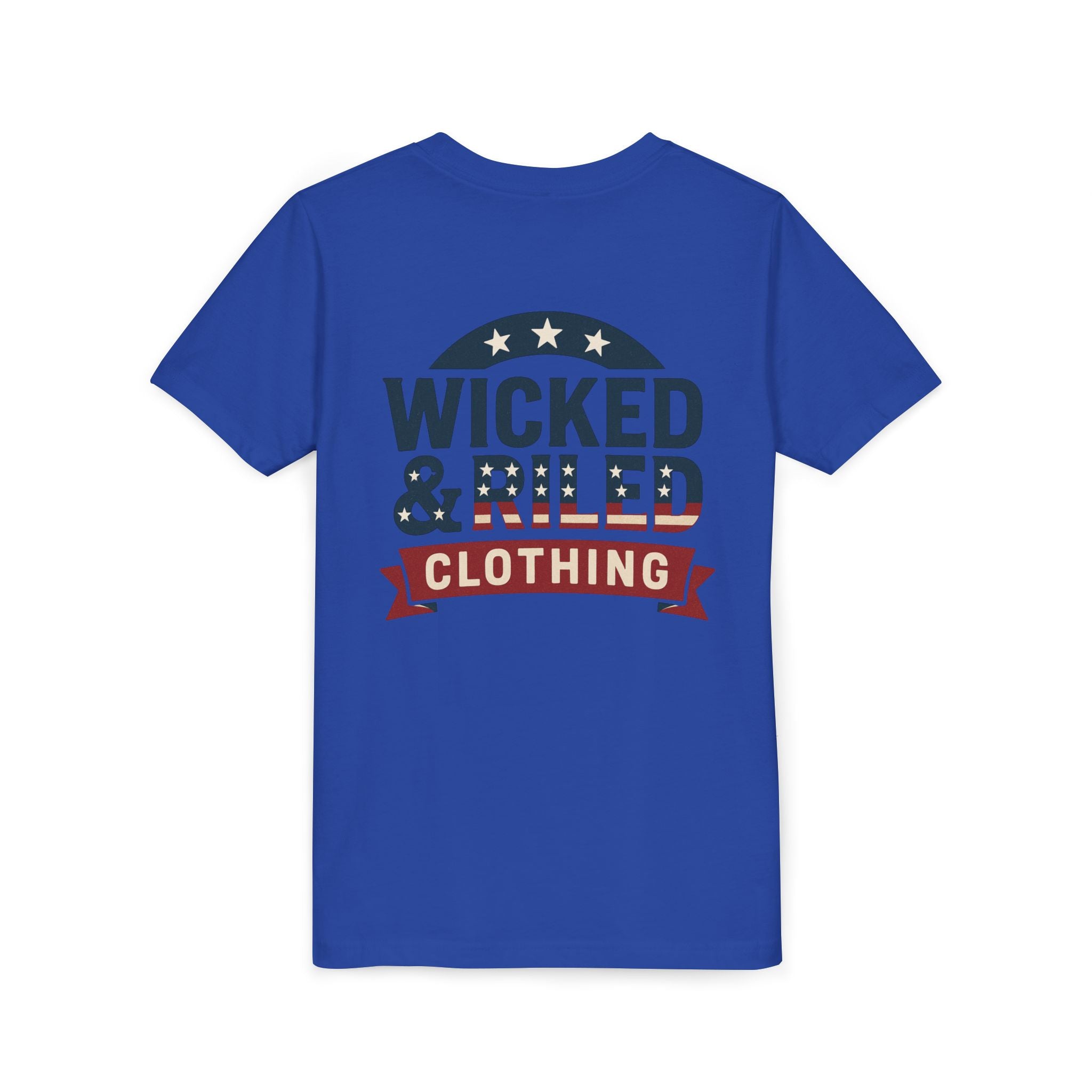 Youth Tee "Wicked & Riled Clothing" Patriotic Graphic Tee