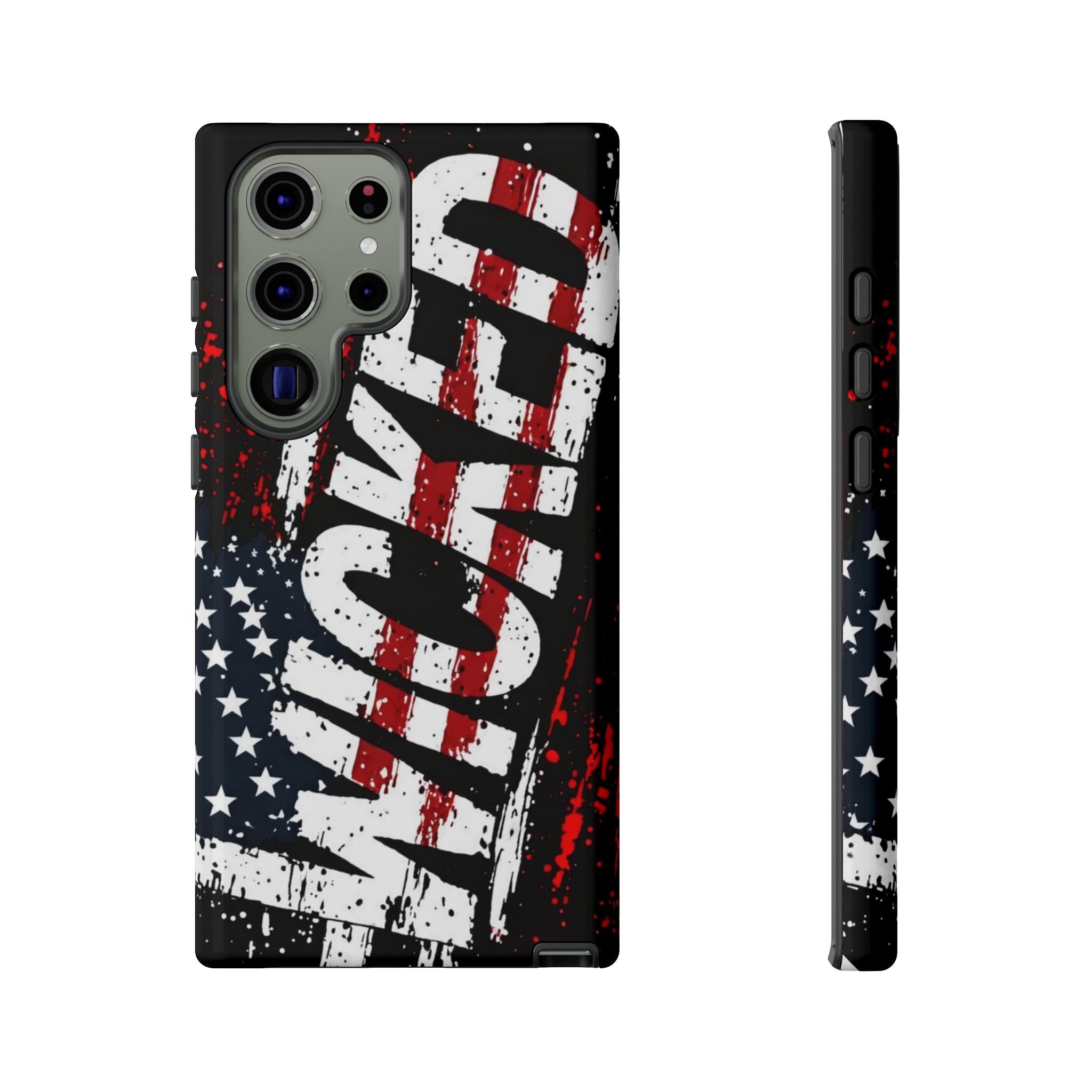 Phone Case — Distressed American Flag "VETERAN" Graphic (Rugged Patriotic Protection)