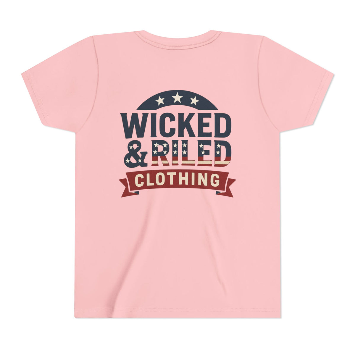 Youth Tee "Wicked & Riled Clothing" Patriotic Graphic Tee - Wicked & Riled Clothing