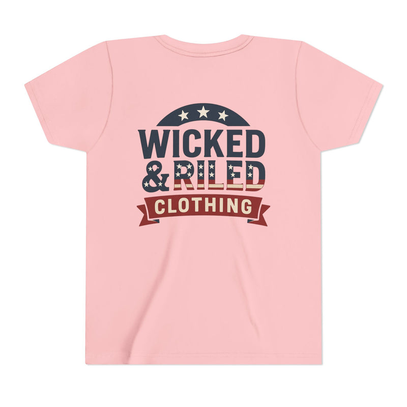 Youth Tee "Wicked & Riled Clothing" Patriotic Graphic Tee - Wicked & Riled Clothing