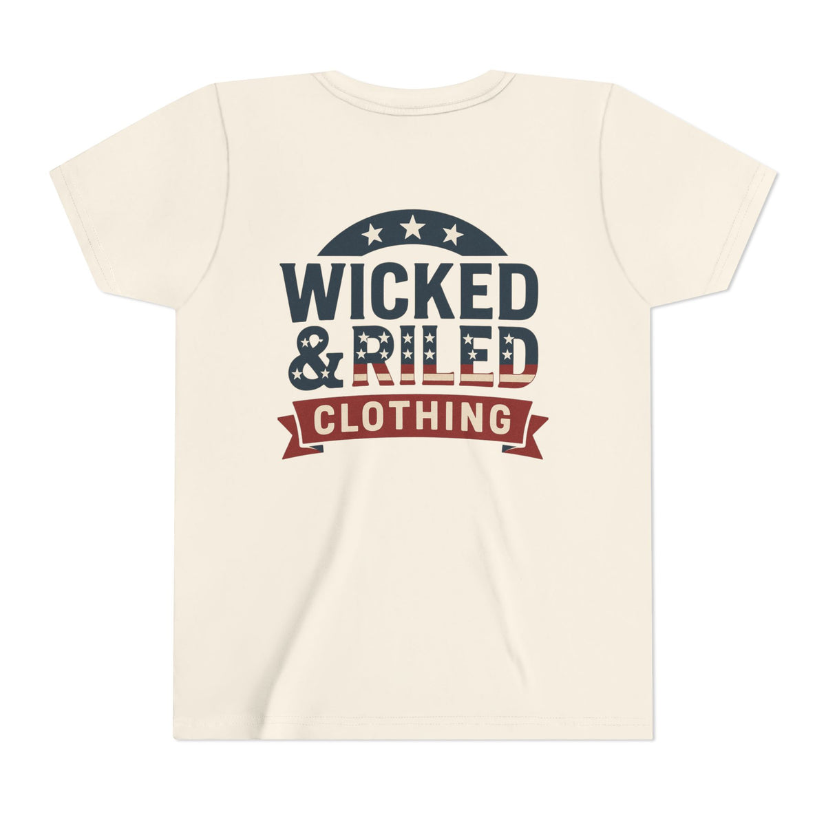 Youth Tee "Wicked & Riled Clothing" Patriotic Graphic Tee - Wicked & Riled Clothing