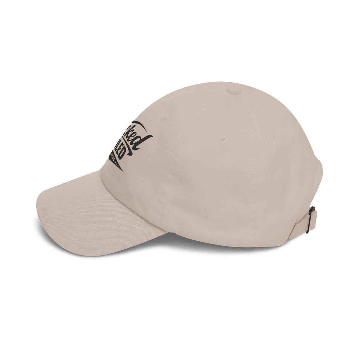 Distressed American flag dad cap by Printify, featuring a relaxed fit and curved brim for casual style.