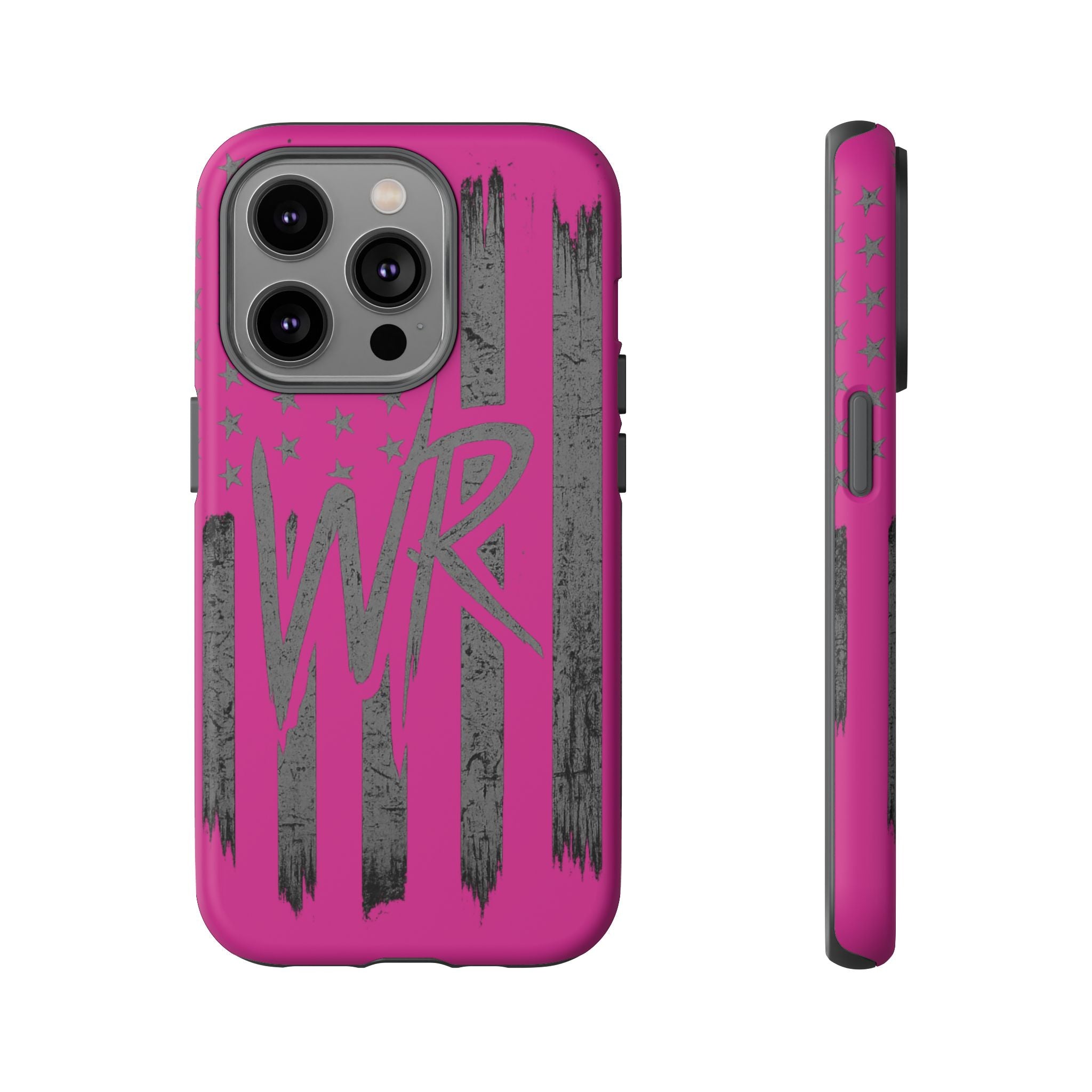 Pink  'WR' Flag Tough Phone Case