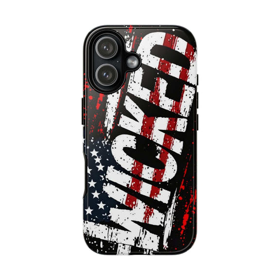 Distressed American flag phone case featuring "VETERAN" graphic by Printify for rugged, patriotic protection.