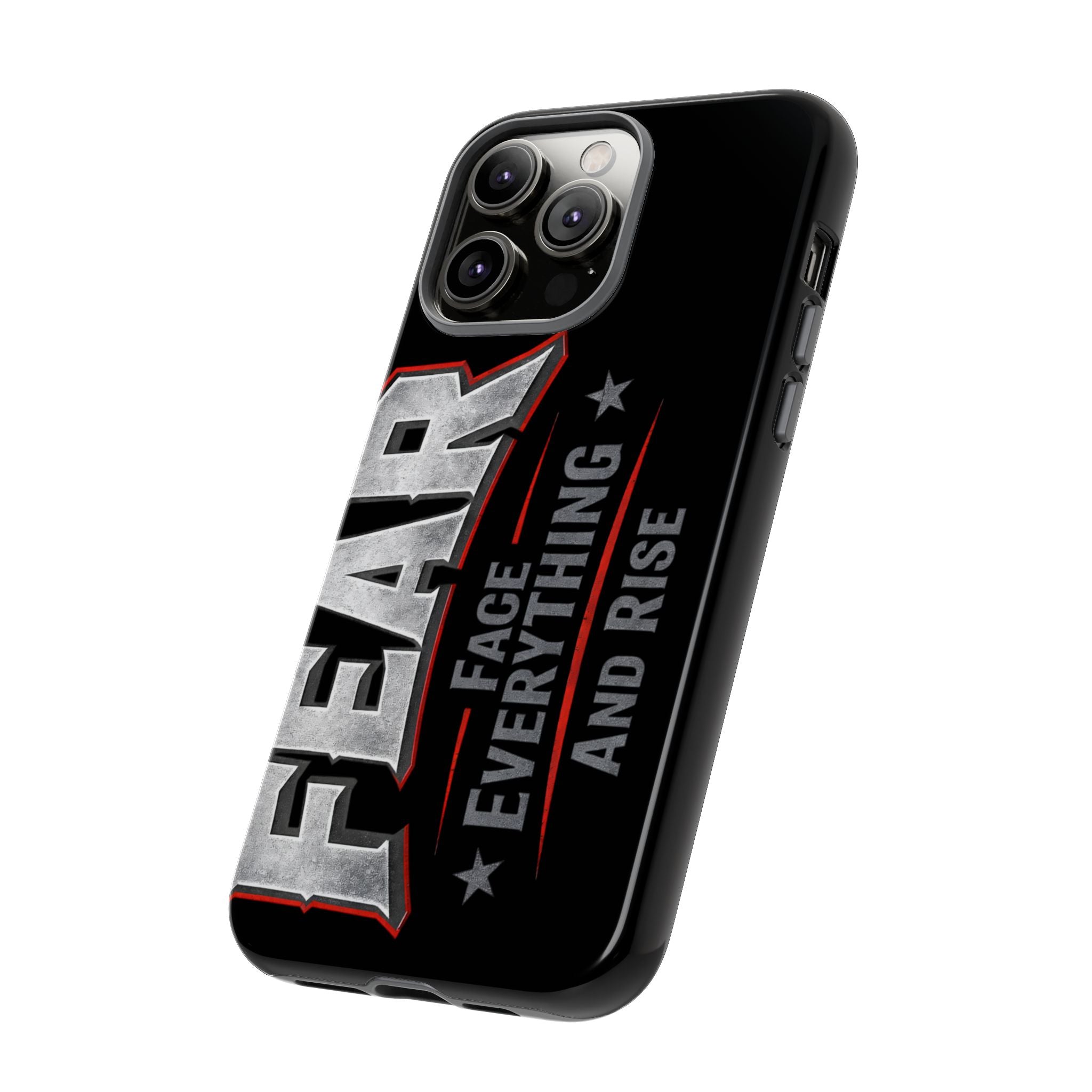 Fear Face Everything and Rise Phone Case by Printify, featuring a bold design and durable protection for smartphones.