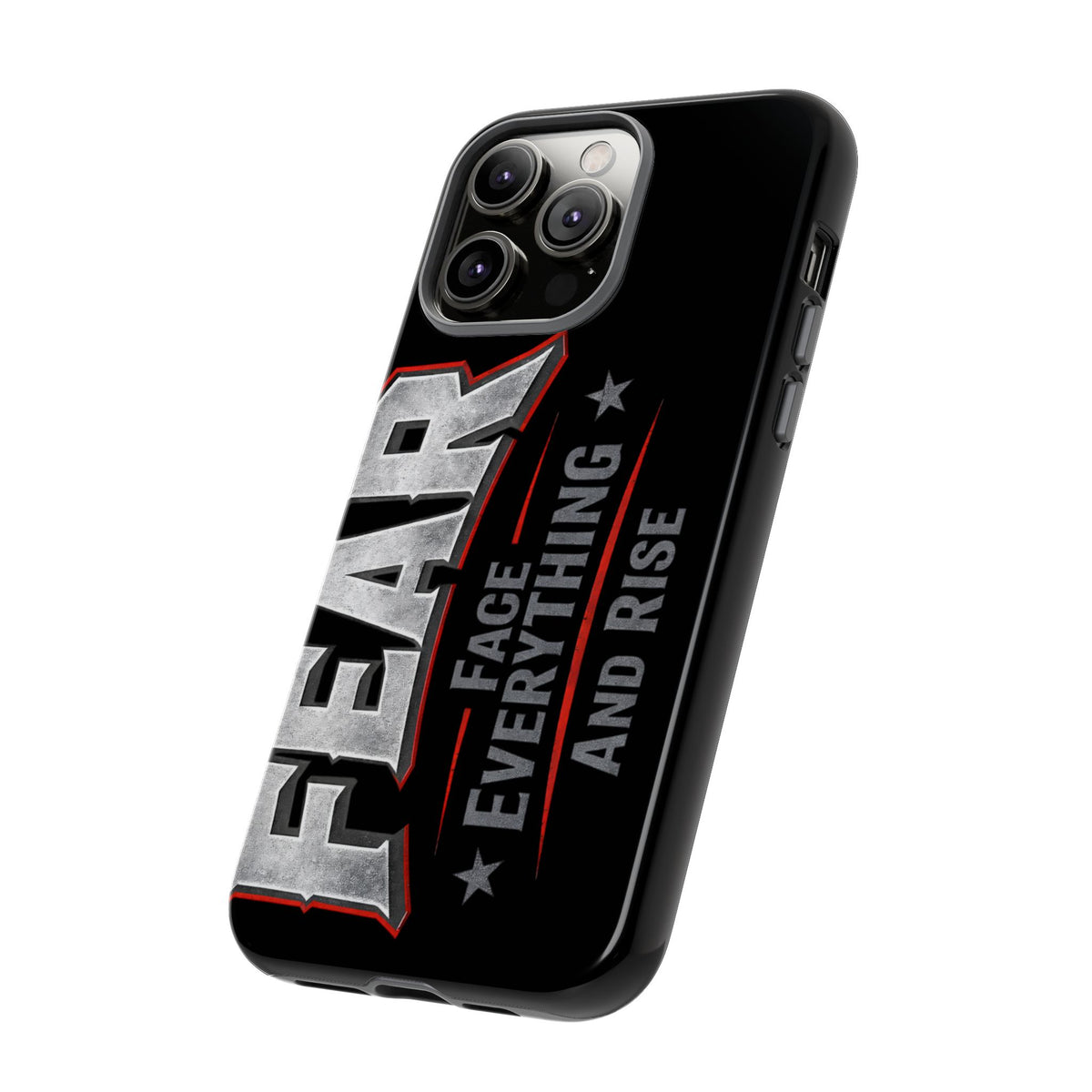 Fear Face Everything and Rise Phone Case by Printify, featuring a bold design and durable protection for smartphones.