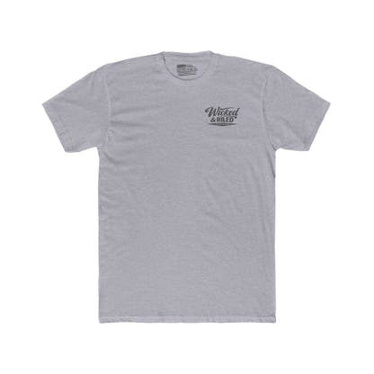 White crew t-shirt by Printify featuring "FEAR Face Everything And Rise" graphic design on the front.