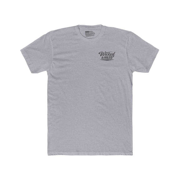 White crew t-shirt by Printify featuring "FEAR Face Everything And Rise" graphic design on the front.