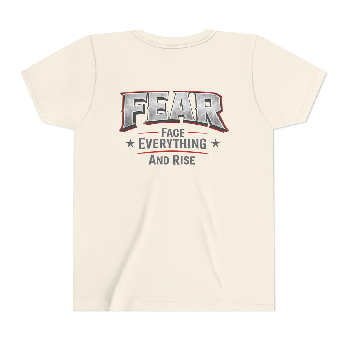 Youth Tee  "FEAR: Face Everything And Rise" Motivational Graphic T-Shirt - Wicked & Riled Clothing