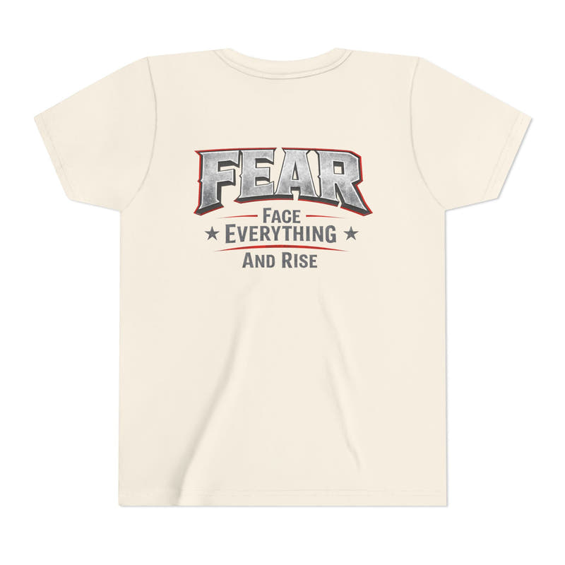 Youth Tee  "FEAR: Face Everything And Rise" Motivational Graphic T-Shirt - Wicked & Riled Clothing