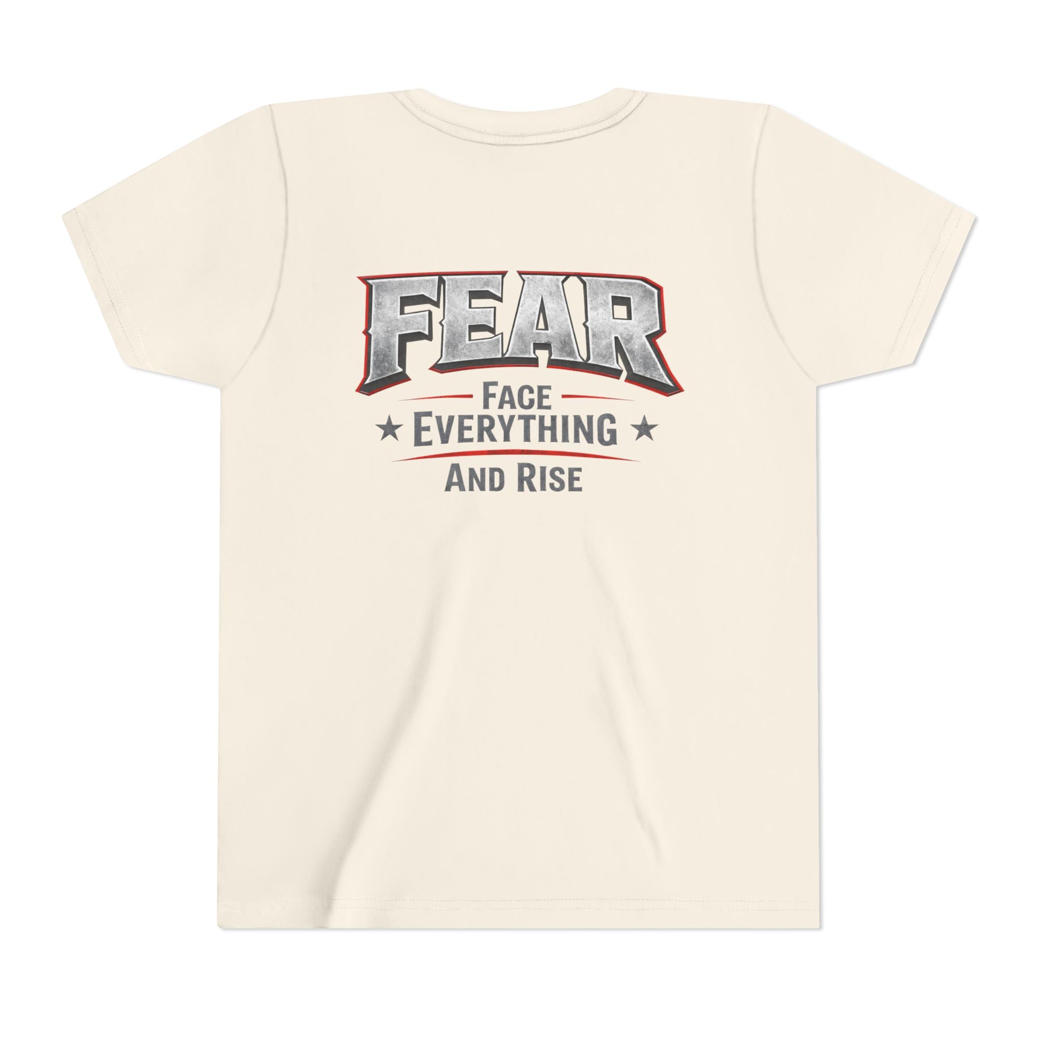 Youth Tee  "FEAR: Face Everything And Rise" Motivational Graphic T-Shirt