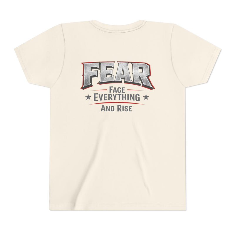 Youth Tee  "FEAR: Face Everything And Rise" Motivational Graphic T-Shirt - Wicked & Riled Clothing