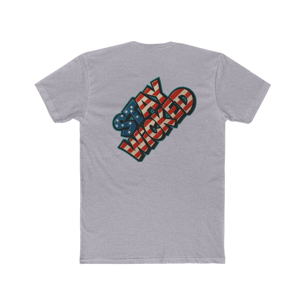 Wicked & Riled Graphic Tee — Bold Rebels Flag Crew Shirt