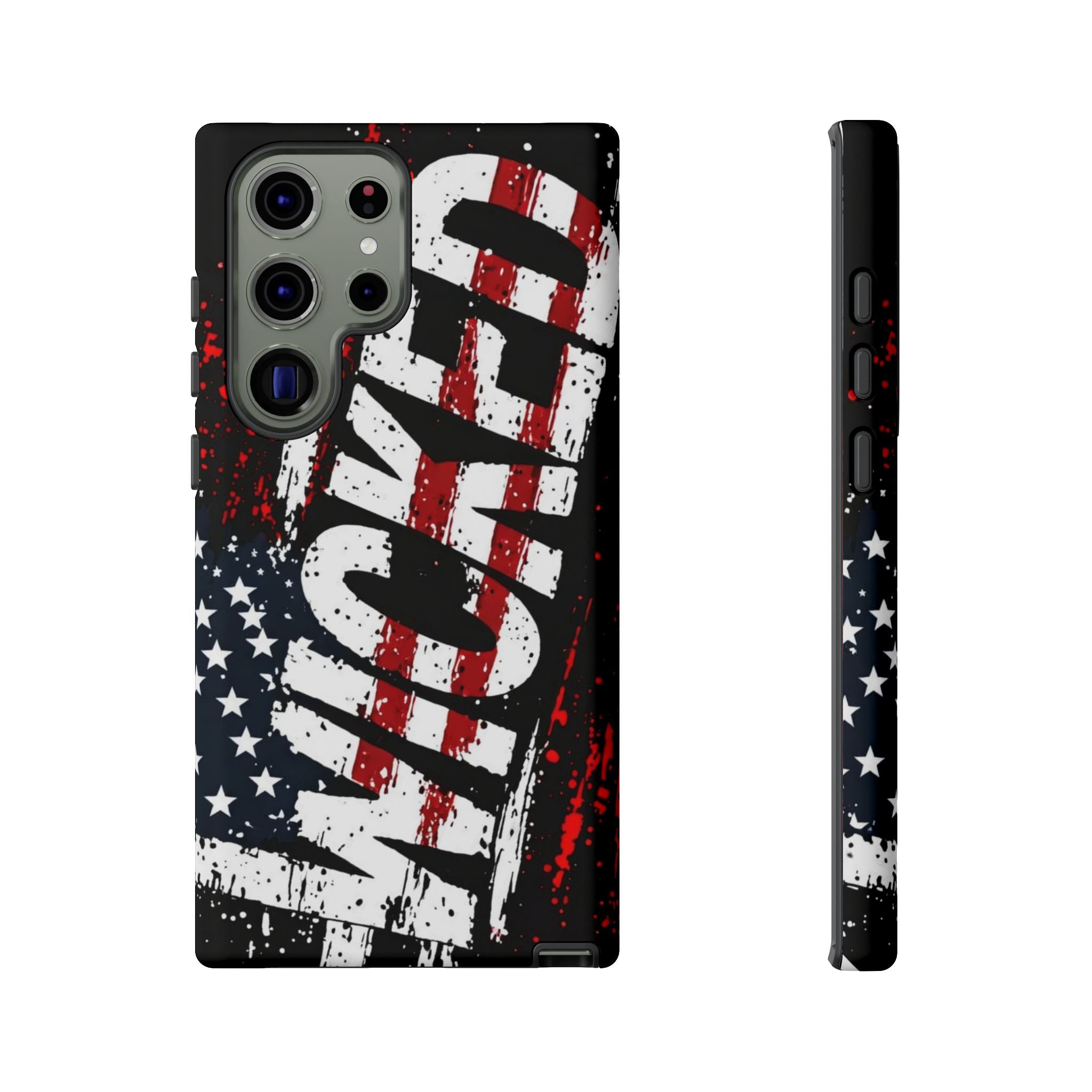 Phone Case — Distressed American Flag "VETERAN" Graphic (Rugged Patriotic Protection)