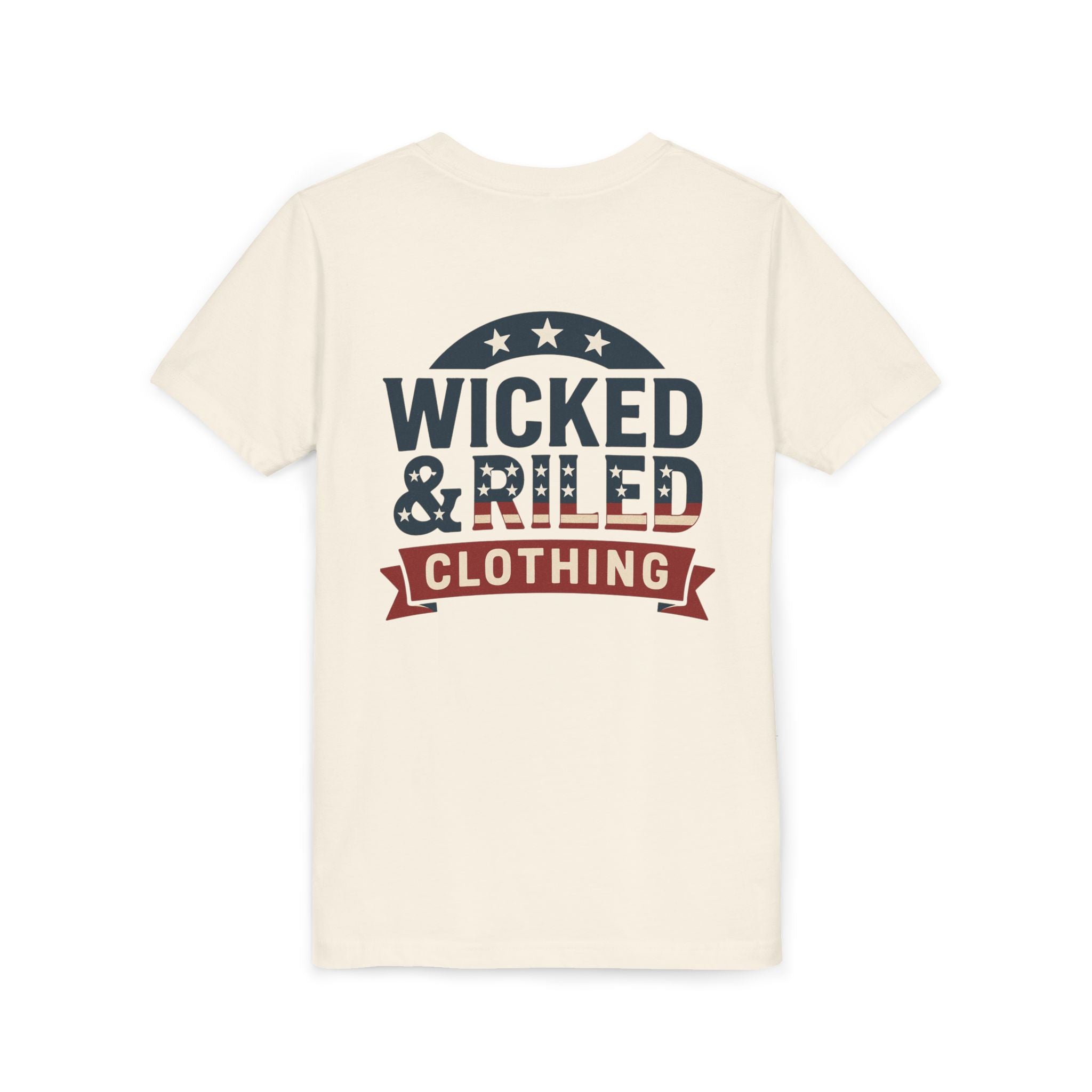 Youth Tee "Wicked & Riled Clothing" Patriotic Graphic Tee