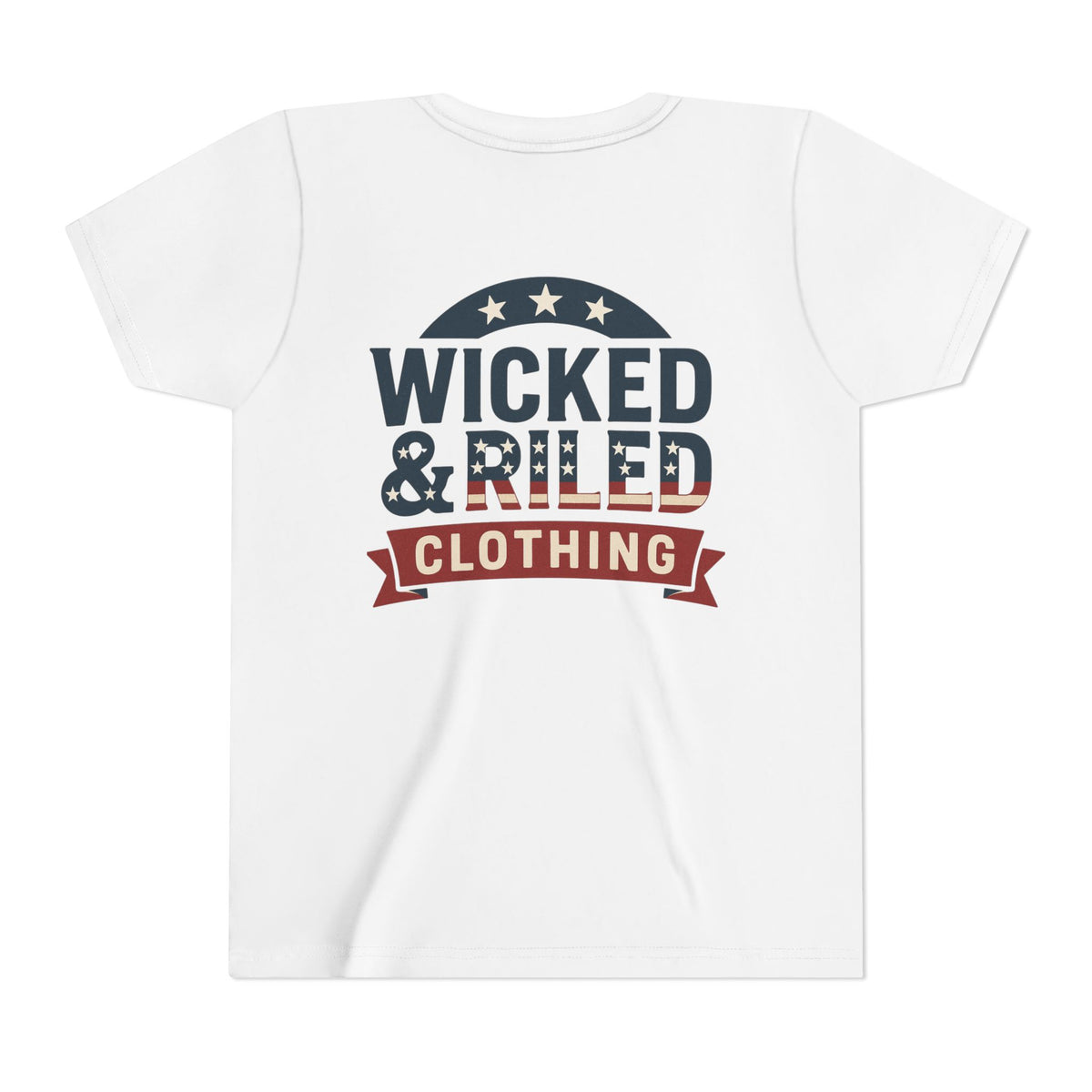 Youth Tee "Wicked & Riled Clothing" Patriotic Graphic Tee - Wicked & Riled Clothing