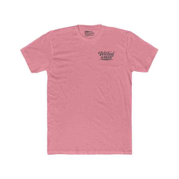 White FEAR Face Everything And Rise T-Shirt by Printify displayed on a plain background.