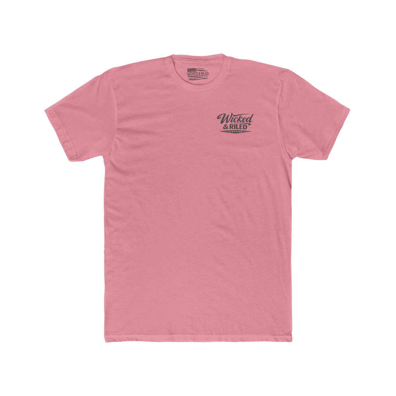 White FEAR Face Everything And Rise T-Shirt by Printify displayed on a plain background.