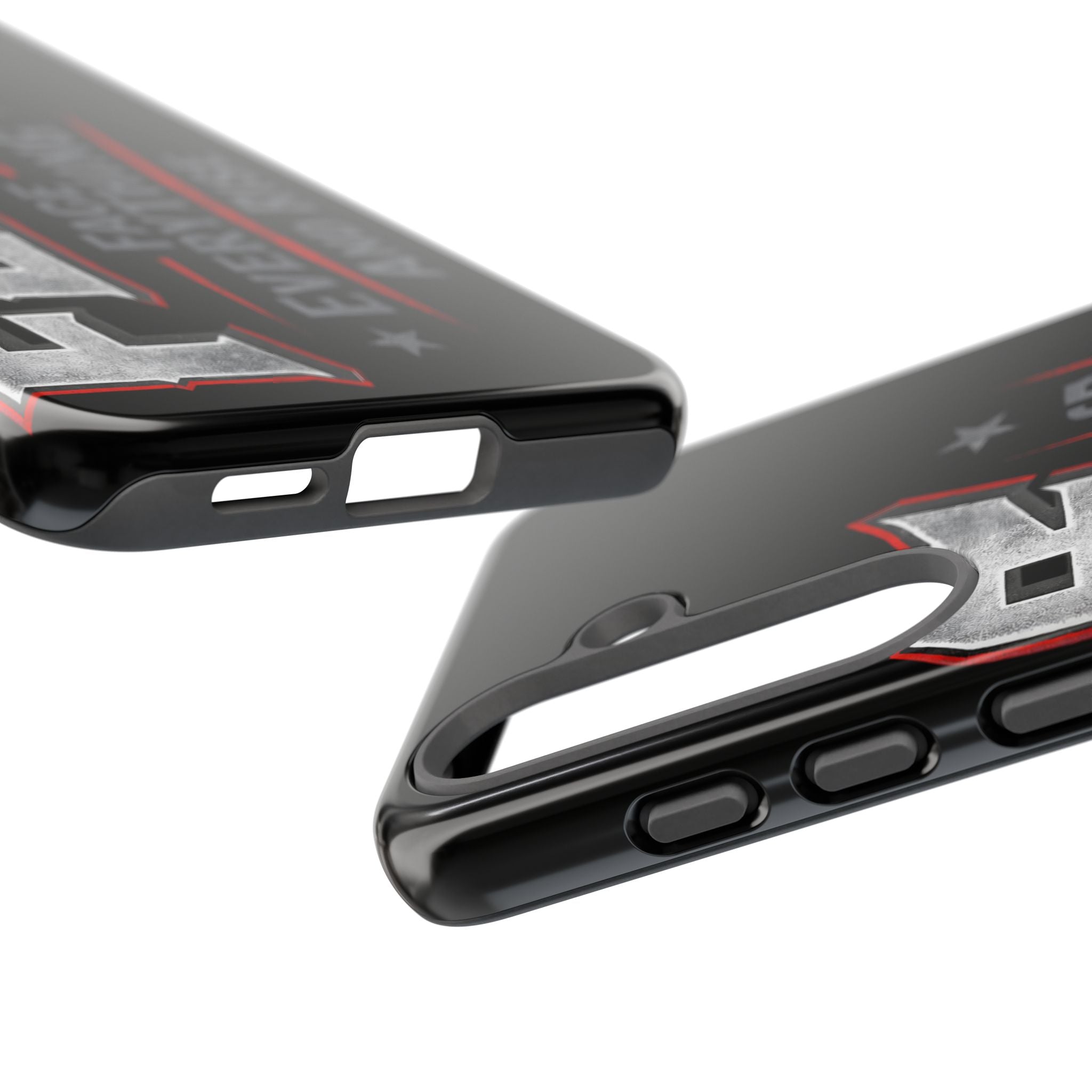 Fear Face Everything and Rise Phone Case by Printify featuring a bold graphic design on a sleek phone cover.