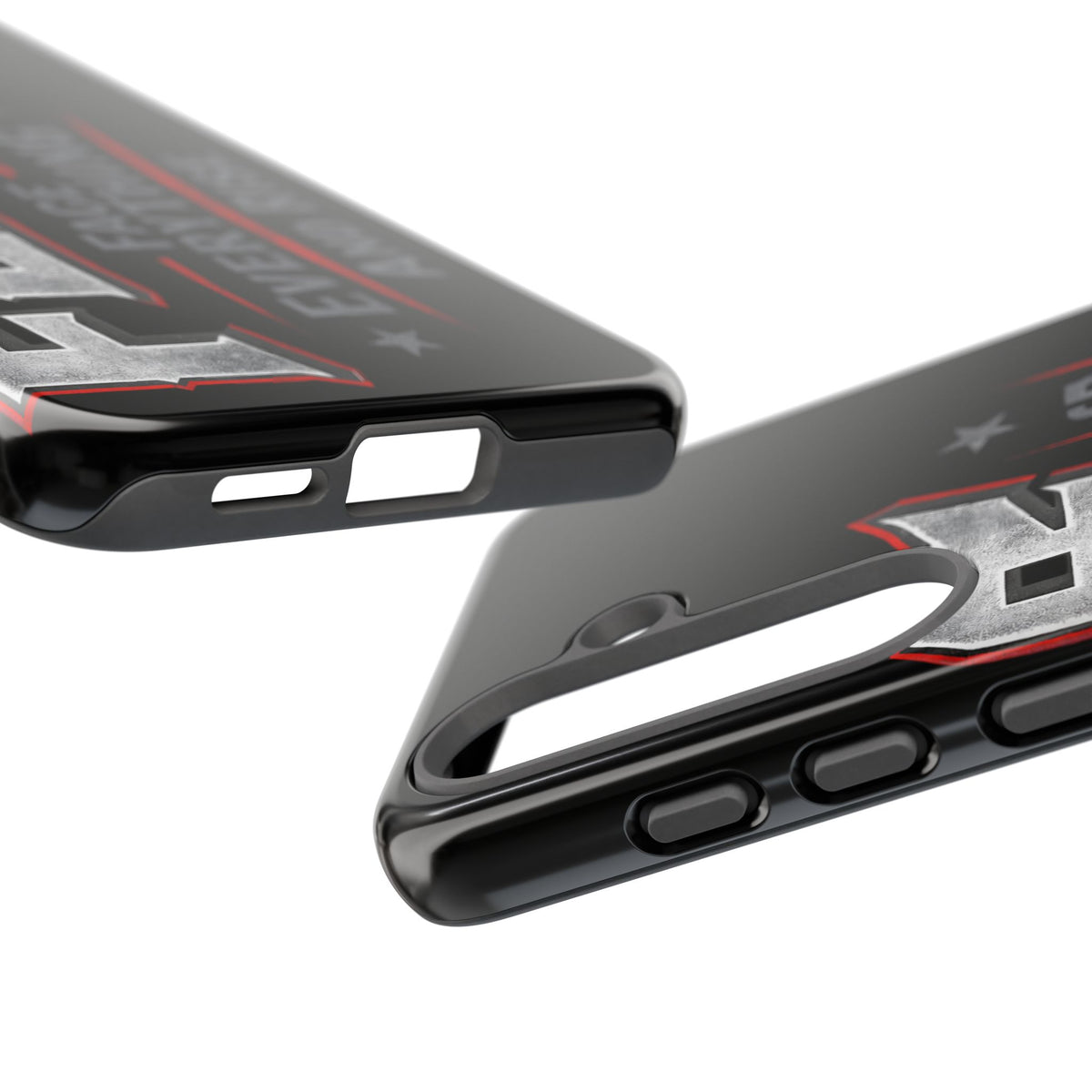 Fear Face Everything and Rise Phone Case by Printify featuring a bold graphic design on a sleek phone cover.
