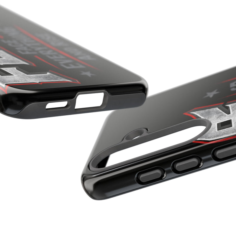 Fear Face Everything and Rise Phone Case by Printify featuring a bold graphic design on a sleek phone cover.