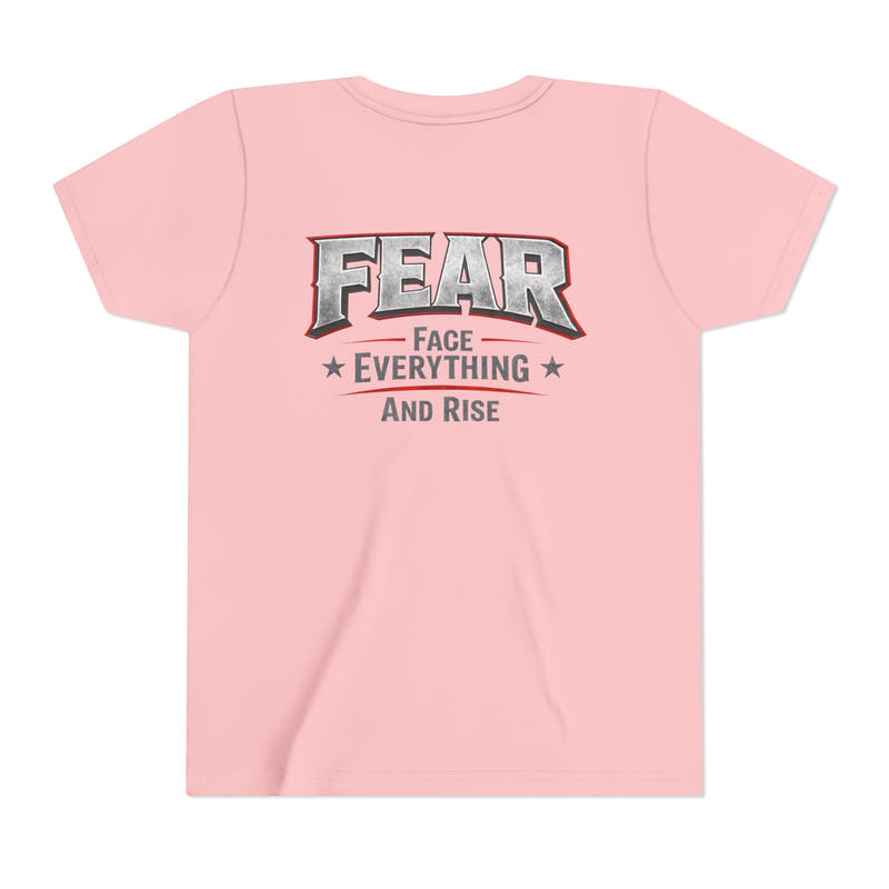 Youth Tee  "FEAR: Face Everything And Rise" Motivational Graphic T-Shirt - Wicked & Riled Clothing
