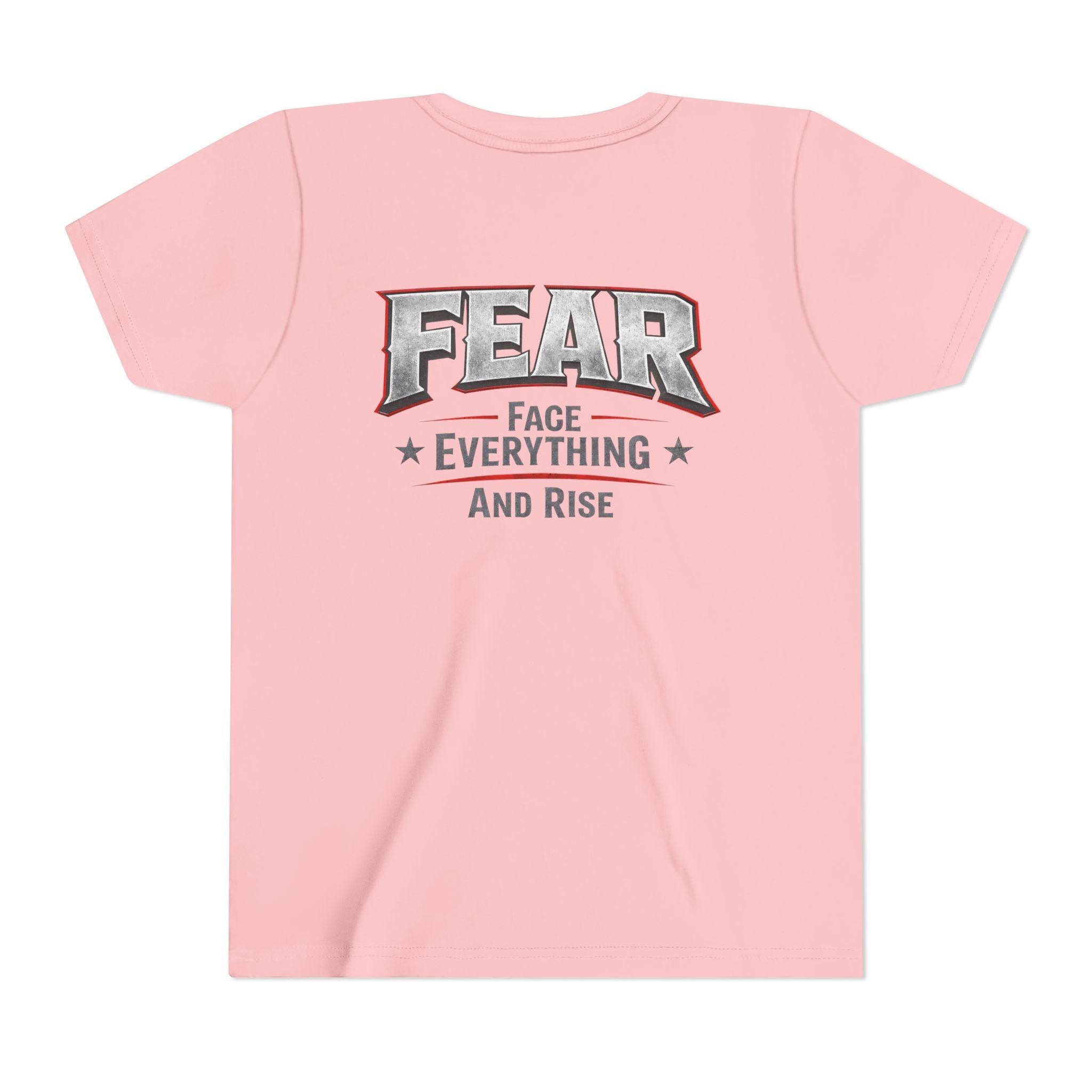 Youth Tee  "FEAR: Face Everything And Rise" Motivational Graphic T-Shirt