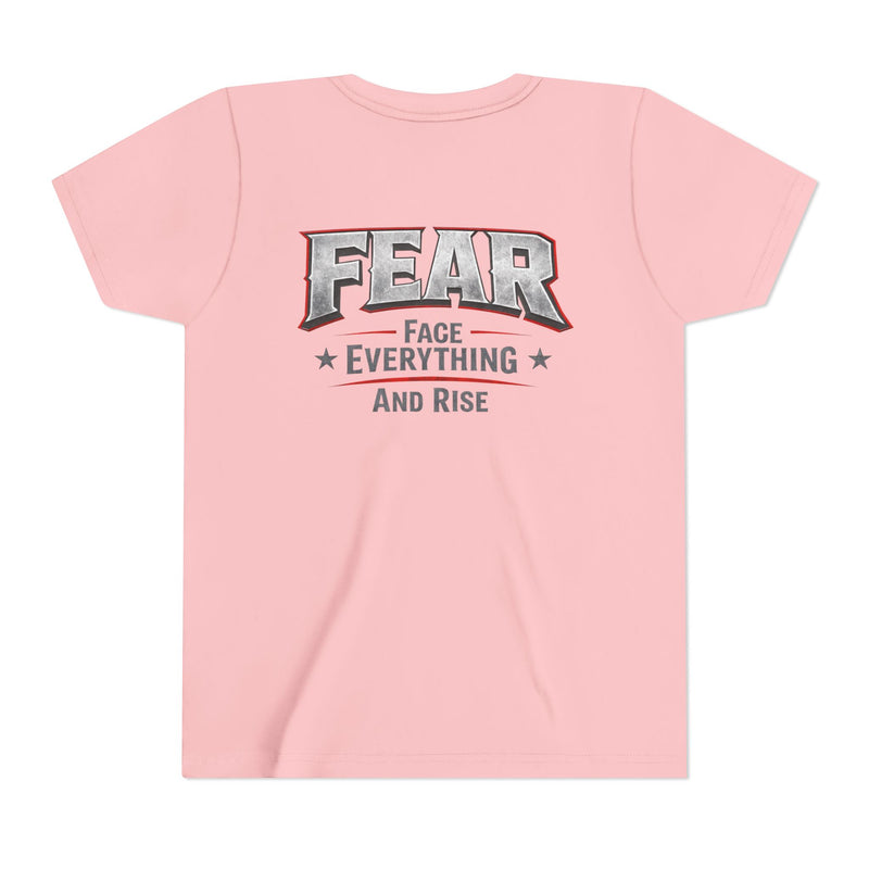 Youth Tee  "FEAR: Face Everything And Rise" Motivational Graphic T-Shirt - Wicked & Riled Clothing