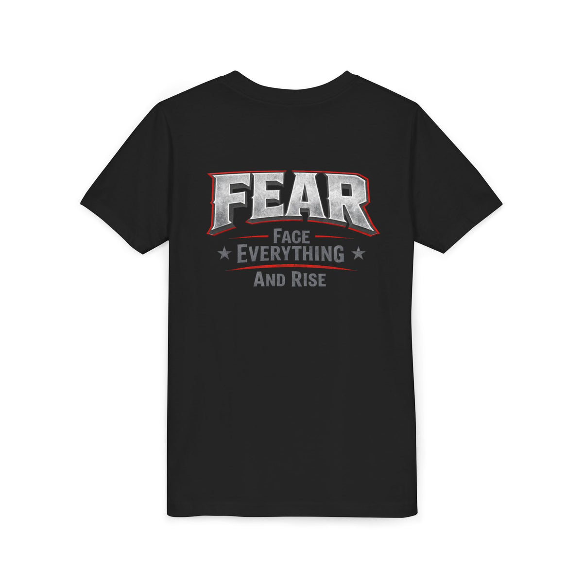Youth Tee  "FEAR: Face Everything And Rise" Motivational Graphic T-Shirt - Wicked & Riled Clothing